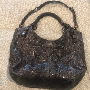 Coach snakeskin hobo bag